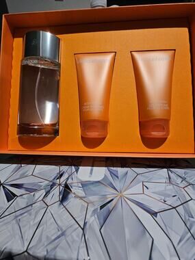Clinique Absolutely Happy 3 Pcs Set, 3.4oz/100mL EDP, Body Cream & Wash, NIB